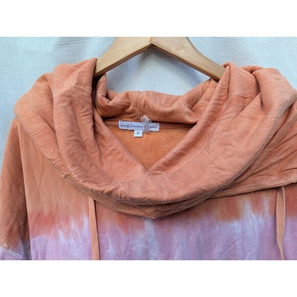 YFB Young Fabulous & Broke Women's Sunset Ombre Cowl Neck Hooded Sweater Size S - Picture 3 of 9